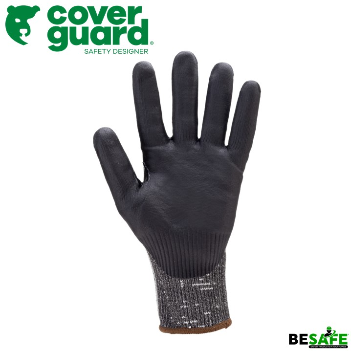 GUANTE RESISTENTE A CORTE NIVEL F ANSI 6 PALMA NITRILO COVERGUARD – VYM  Honduras