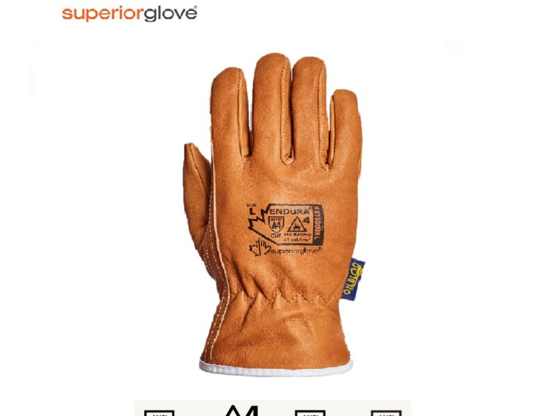 GUANTE PIEL ARC FLASH OILBLOCK CAFE