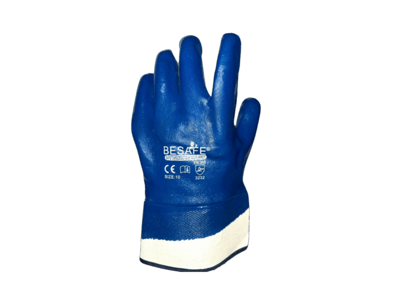 [BS9620XL] GUANTE REC. NITRILO LISO AZUL BESAFE