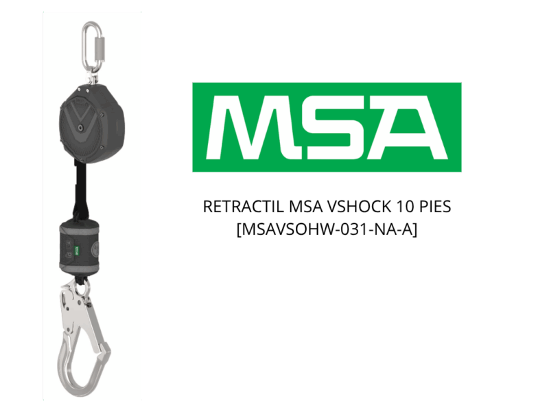 [MSAVSOHW-031-NA-A] RETRACTIL MSA VSHOCK 10 PIES