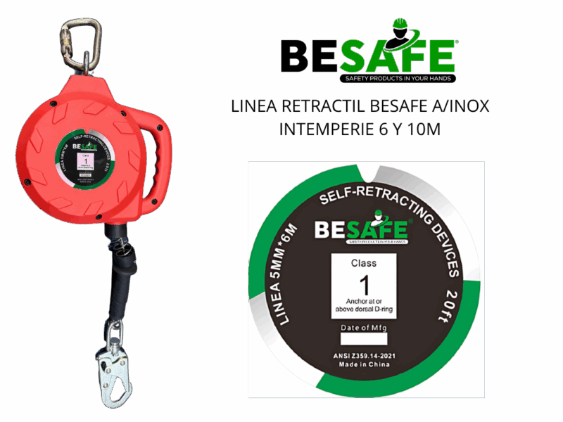 LINEA RETRACTIL BESAFE A/INOX INTEMPERIE