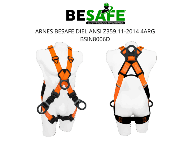 [BSIN8006D] ARNES BESAFE DIEL ANSI Z359.11-2014 4ARG
